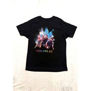 Coldplay A Head Full Of Dreams World Tour 2017 T-Shirt Mens Large Black Concert